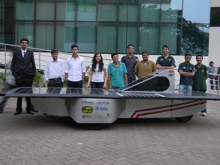 Солнечный автомобиль для международного соревнования представлен индийскими студентами